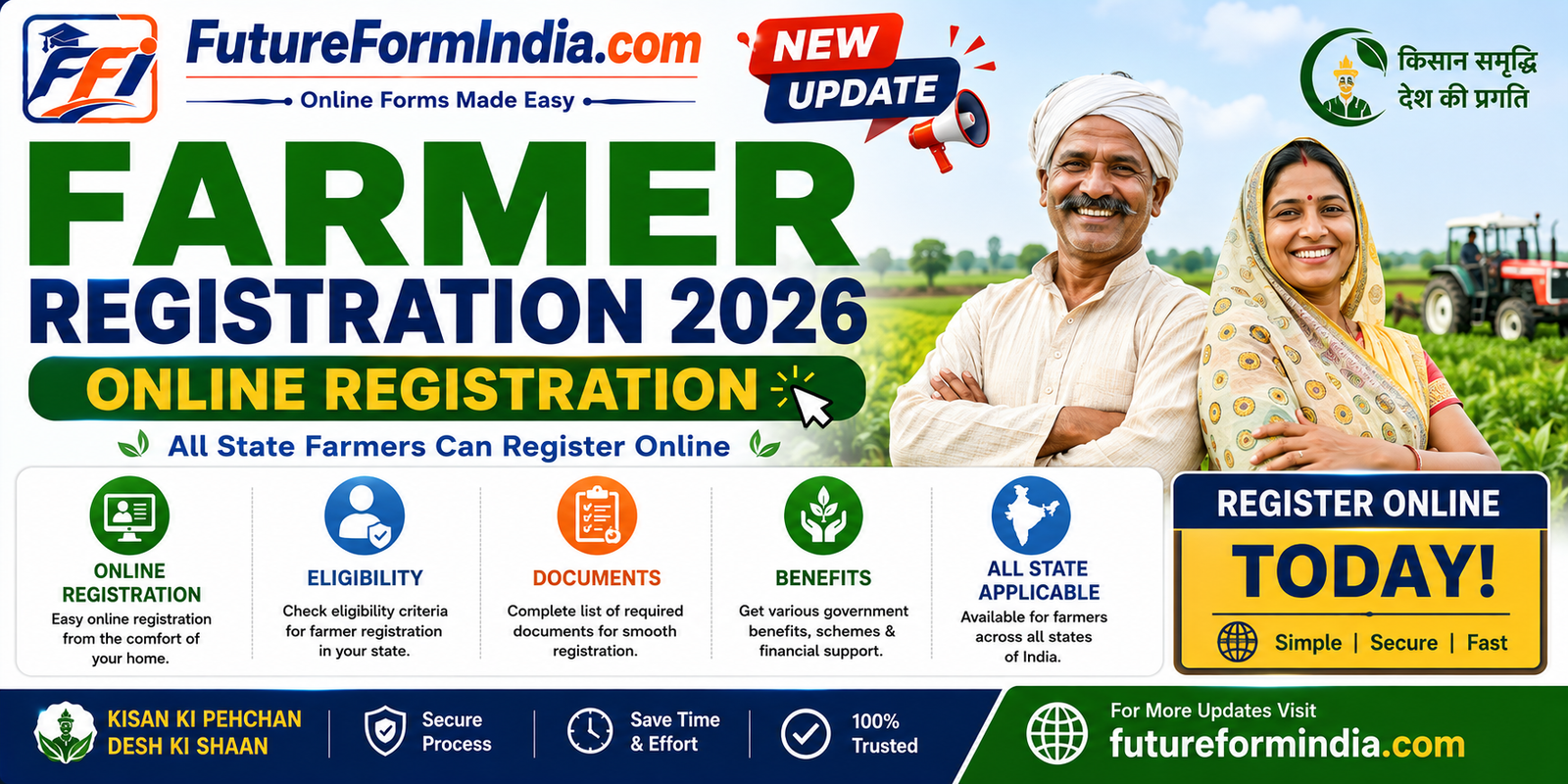 Farmer Registration 2026 – Online Registration, Eligibility, Documents & Benefits